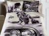 Mona Liza Комплект белья "Pet", 2-спальный, наволочки 50x70, 70x70, цвет: серый, бежевый, темно-коричневый 7715246