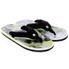 Animal Белые мужские шлепанцы Jekyl Aop Black/Green 9761380