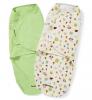 Summer Infant Конверты для пеленания на липучке 2 шт. SwaddleMe Woodland Friends/Sage (салатовый/бежевый с лесными зверями), размер L 840727