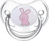 Canpol Babies Пустышка силиконовая круглая Transparent Зайка от 0 до 6 месяцев 8413197