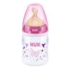 NUK Бутылочка для кормления First Choice Plus полипропилен, 150 мл + латексная соска со средним отверстием для пищи M р-р 1 (розовая) 842802147