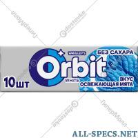 Orbit Жевательная резинка «Orbit» White, освежающая мята, 13.6 г