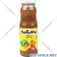 Топтышка Nektar Kinder "Popsy." Apfel und Erdbeeren 250 ml