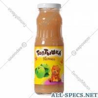 Топтышка Juice Kinder "Popsy." Apfel auf Zellstoff, gerade Quetschen 250 ml