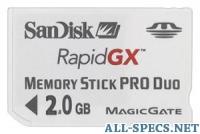 Sandisk Gaming RapidGX 2GB Memory Stick PRO Duo
